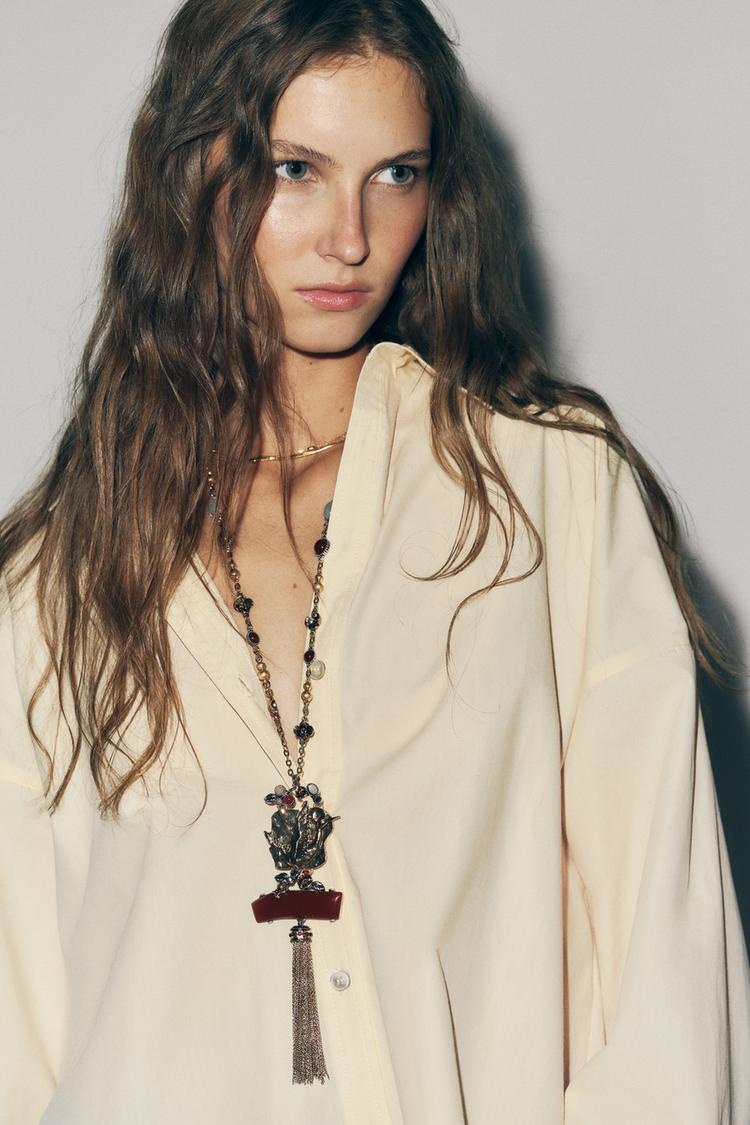 POPLIN SHIRT WITH BUTTONS