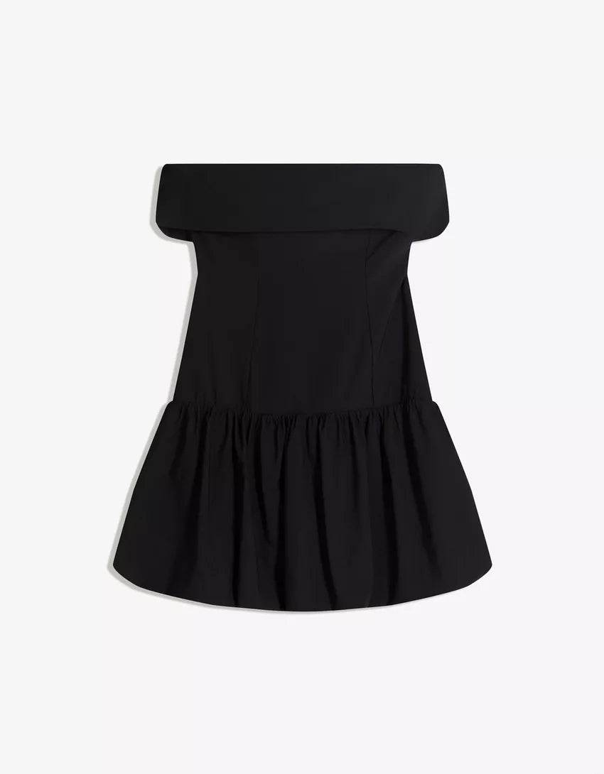 Mini strapless balloon dress