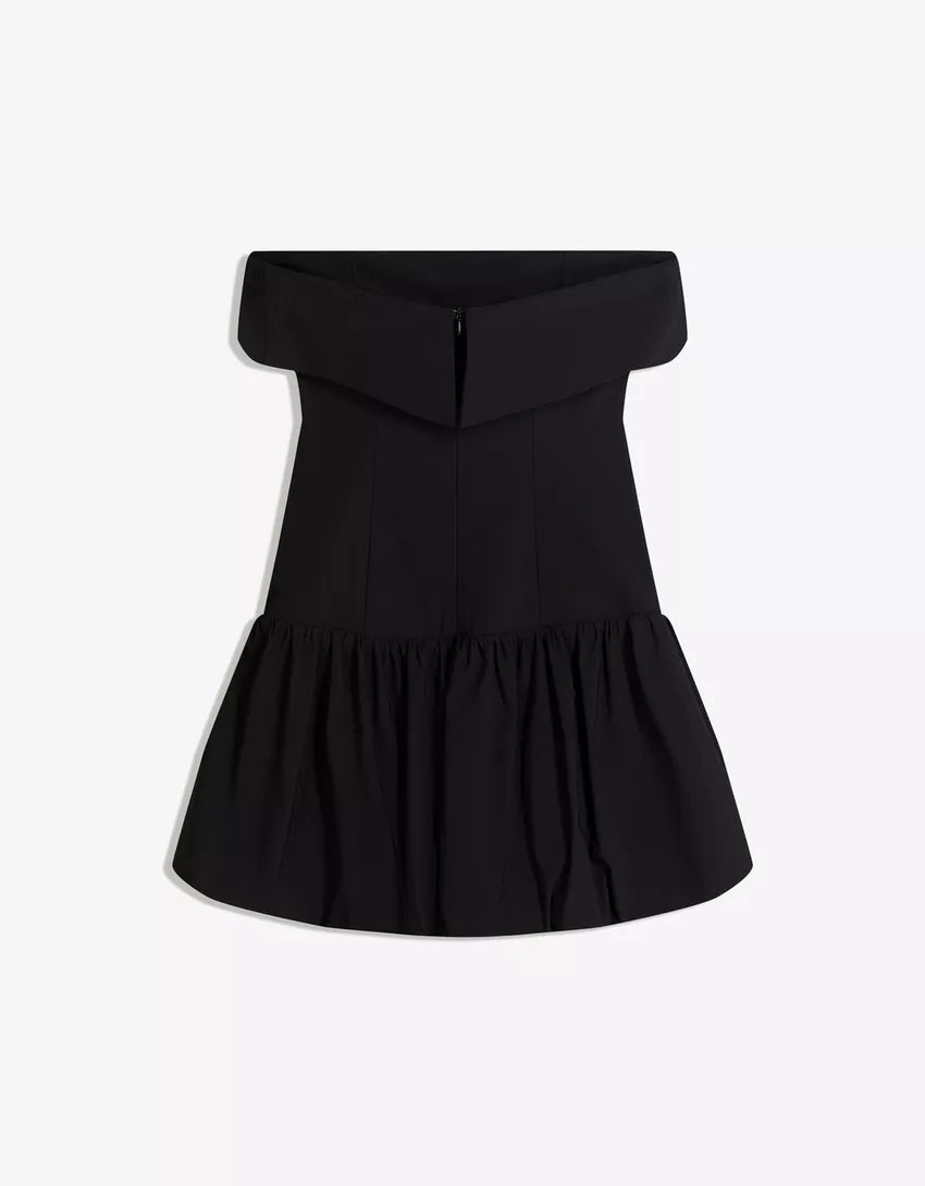 Mini strapless balloon dress