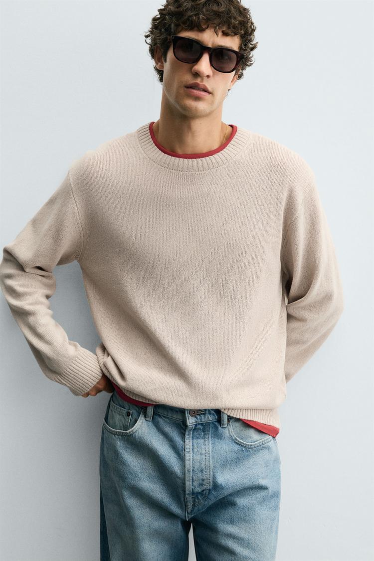 TEXTURED RELAXED FIT SWEATER