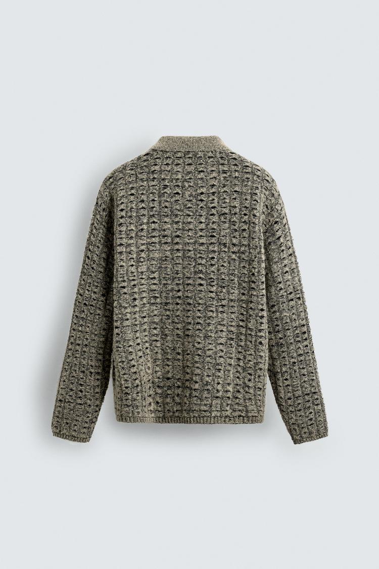 Textured Cardigan