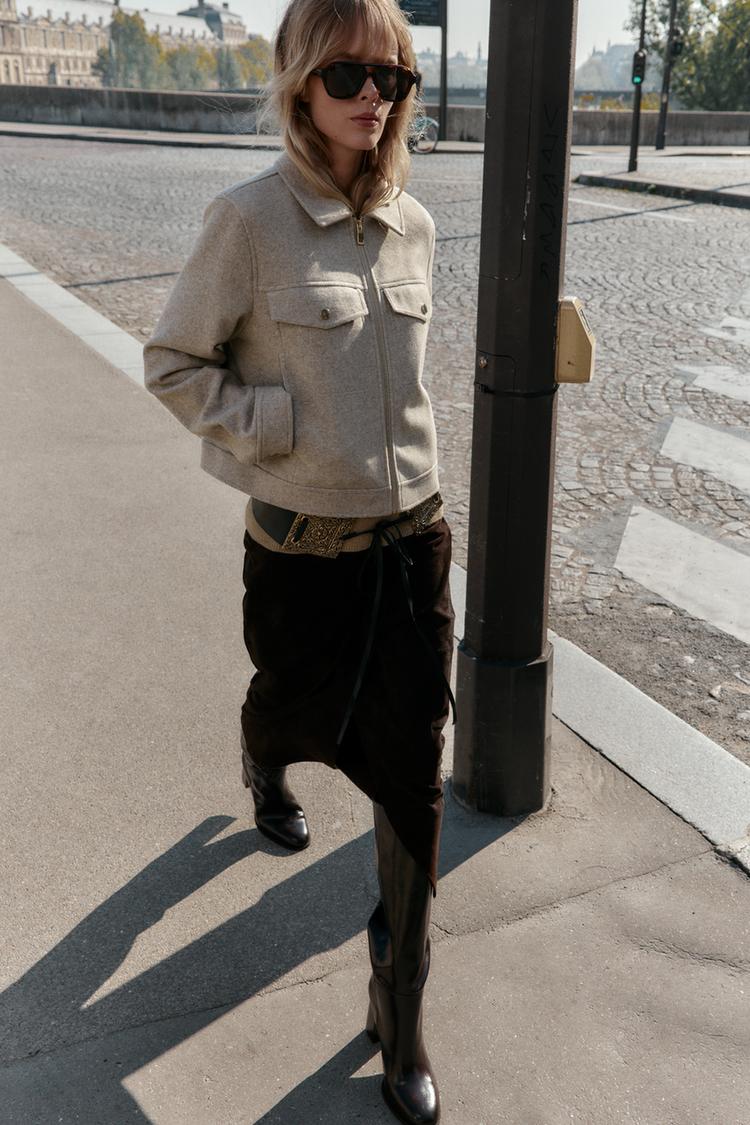 Soft-feel zip jacket