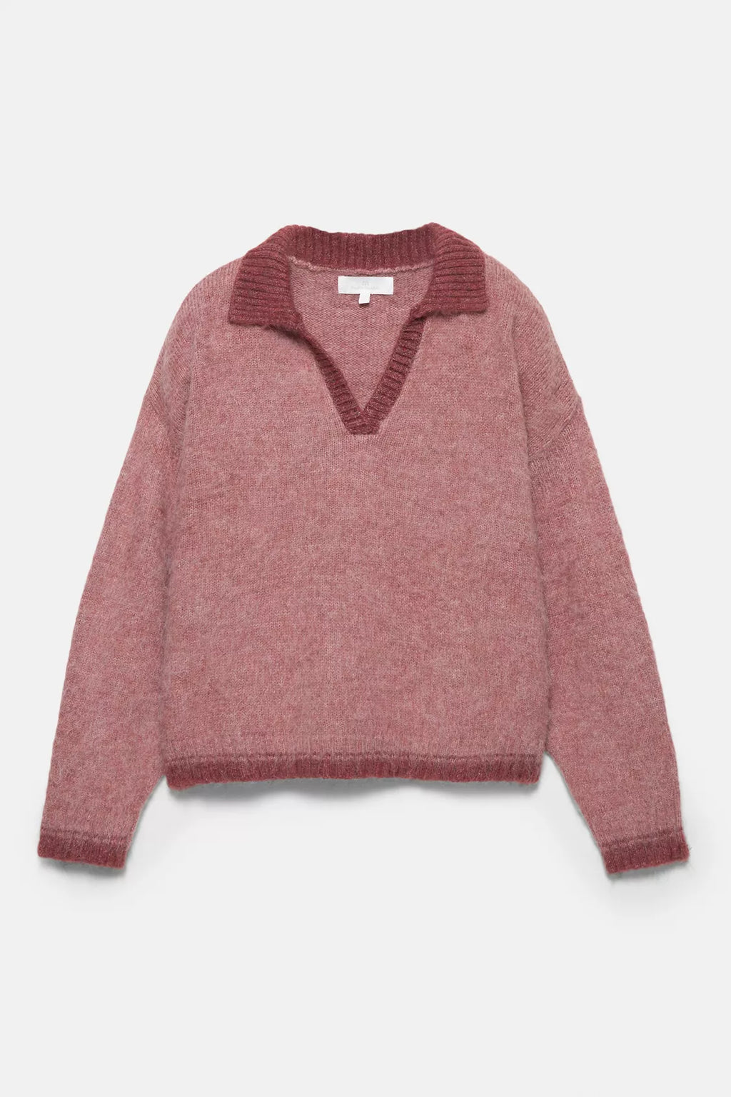 Polo collar sweater