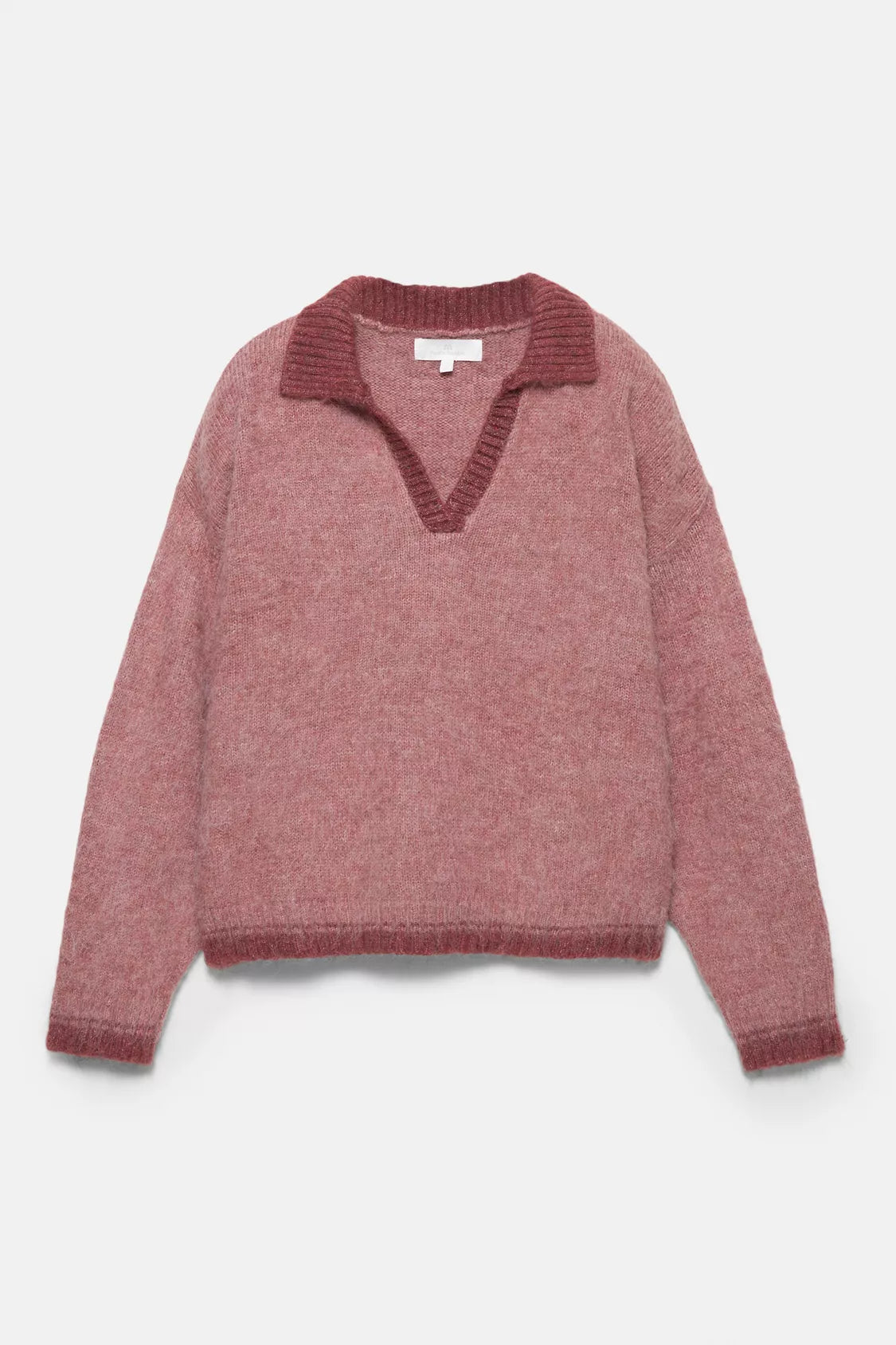 Polo collar sweater