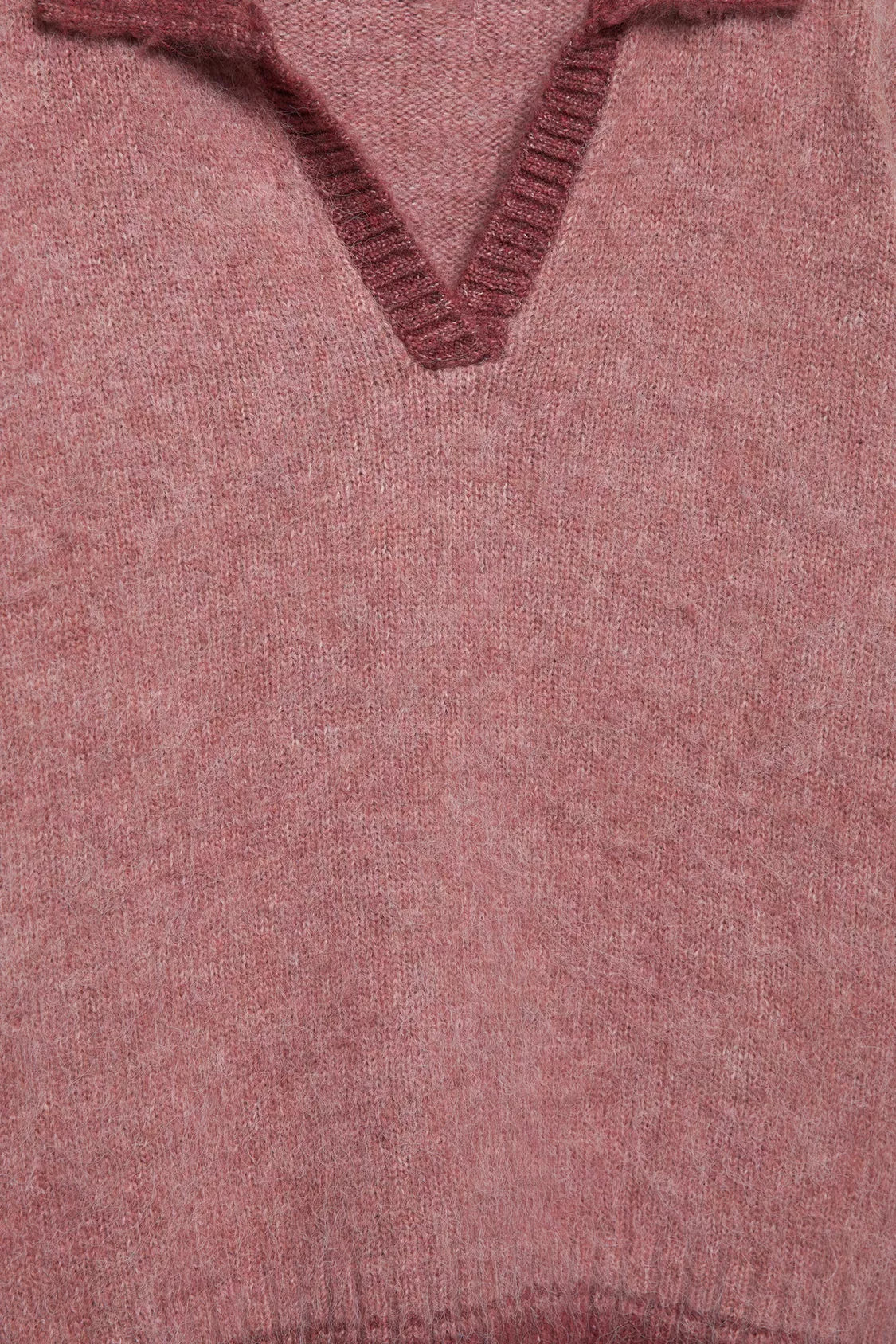Polo collar sweater