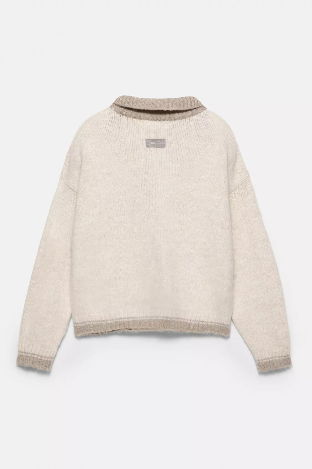 Polo collar sweater