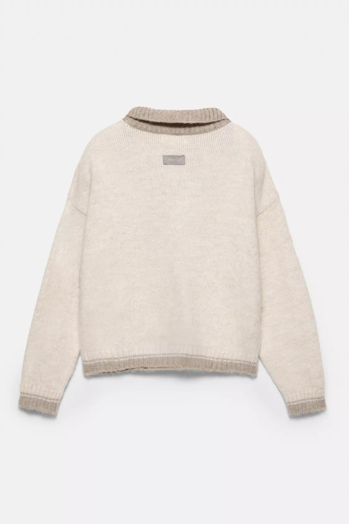 Polo collar sweater