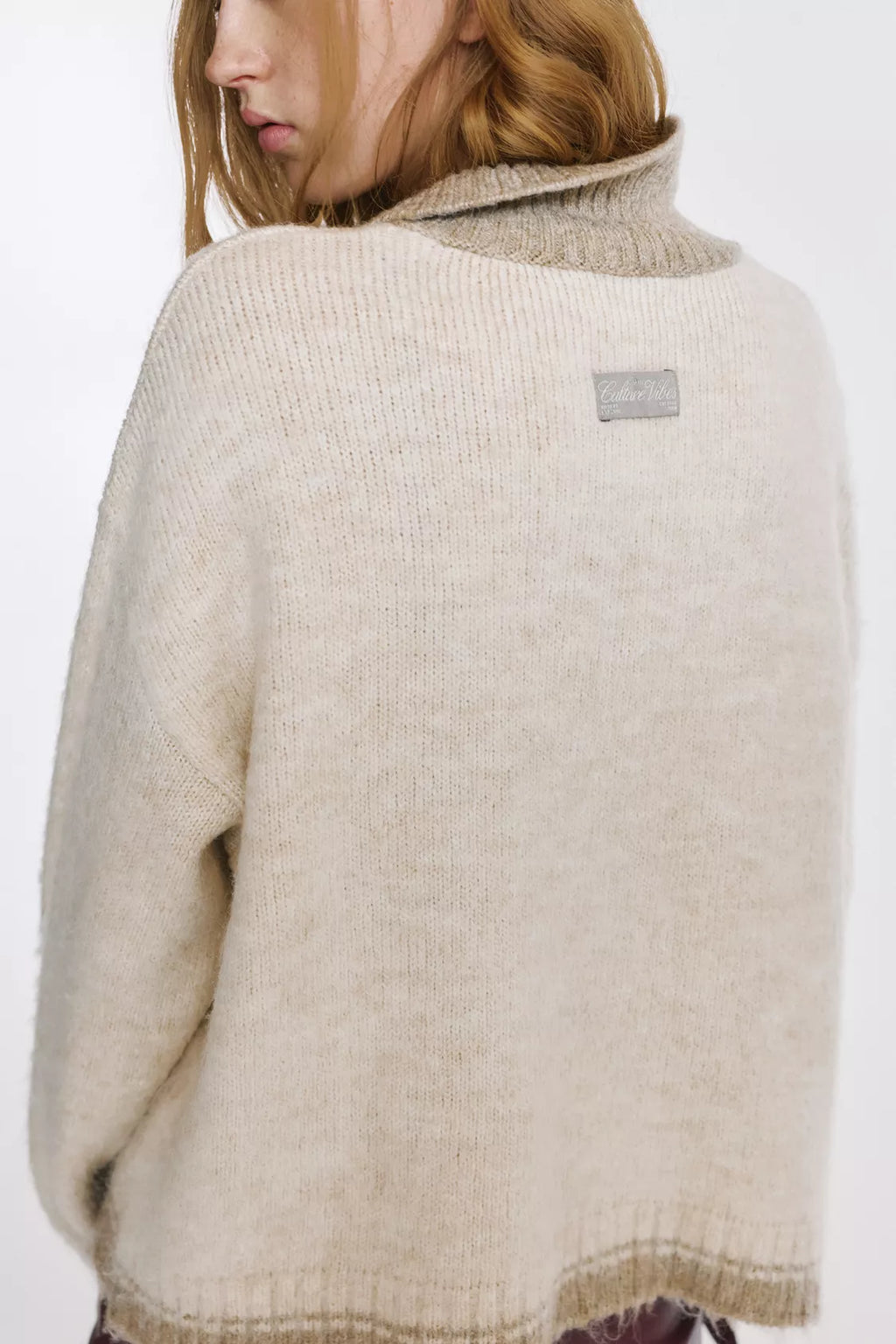 Polo collar sweater