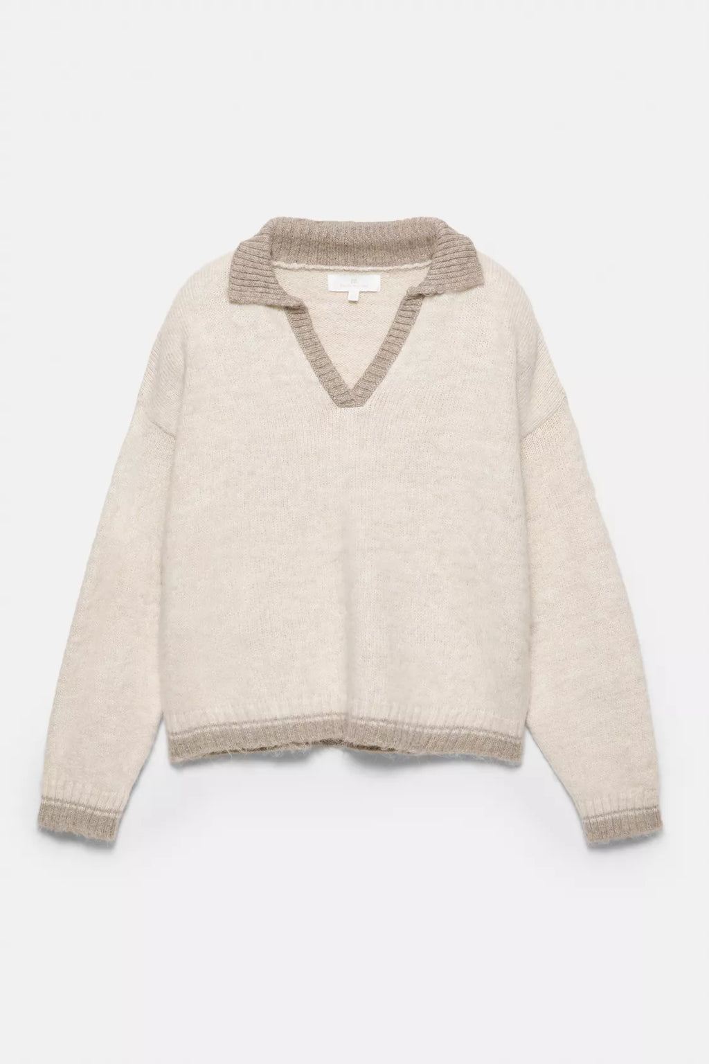 Polo collar sweater