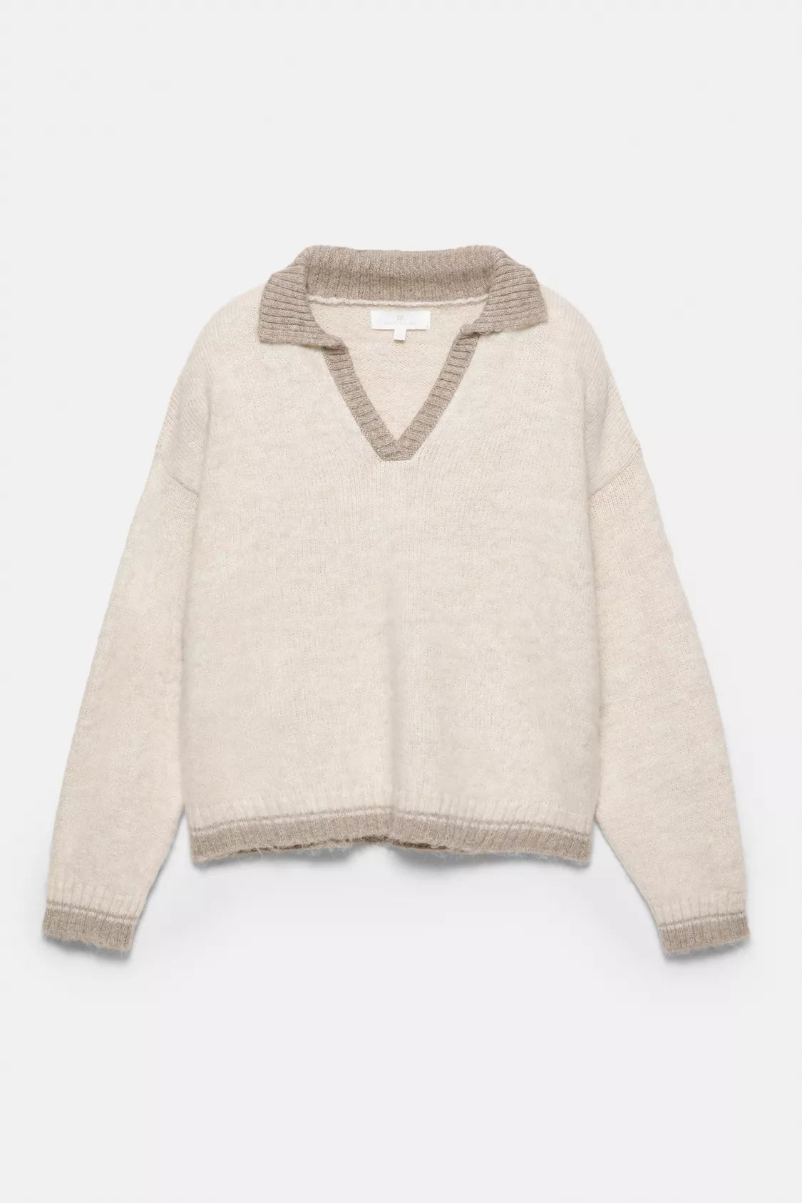 Polo collar sweater