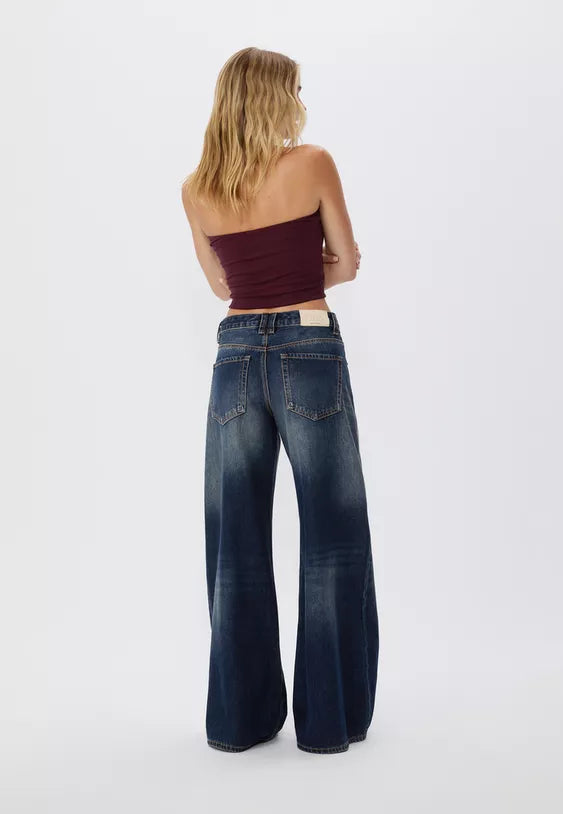 D66 low-waist super wide-leg jeans