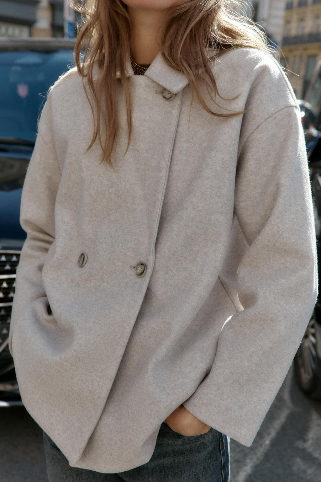 Soft Double-Breasted Coat