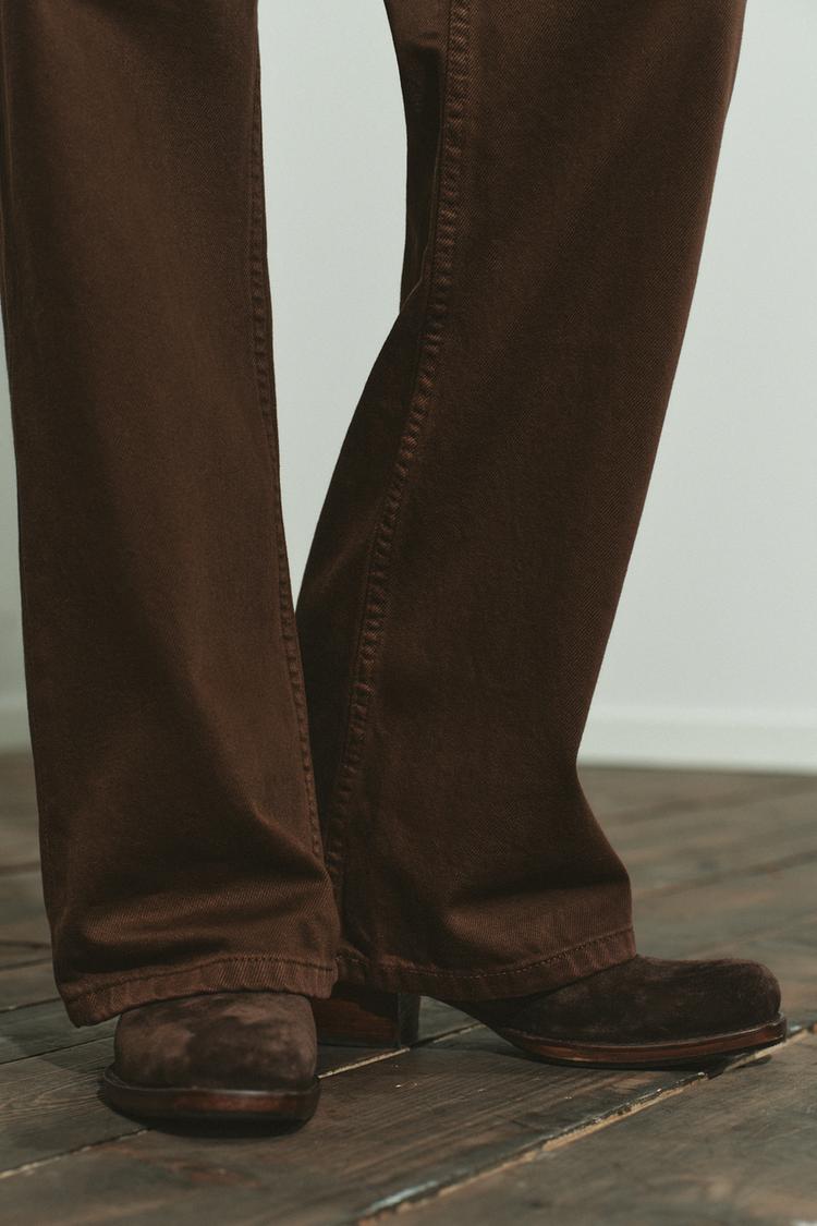 TRF Wide-Leg Low-Rise Jeans