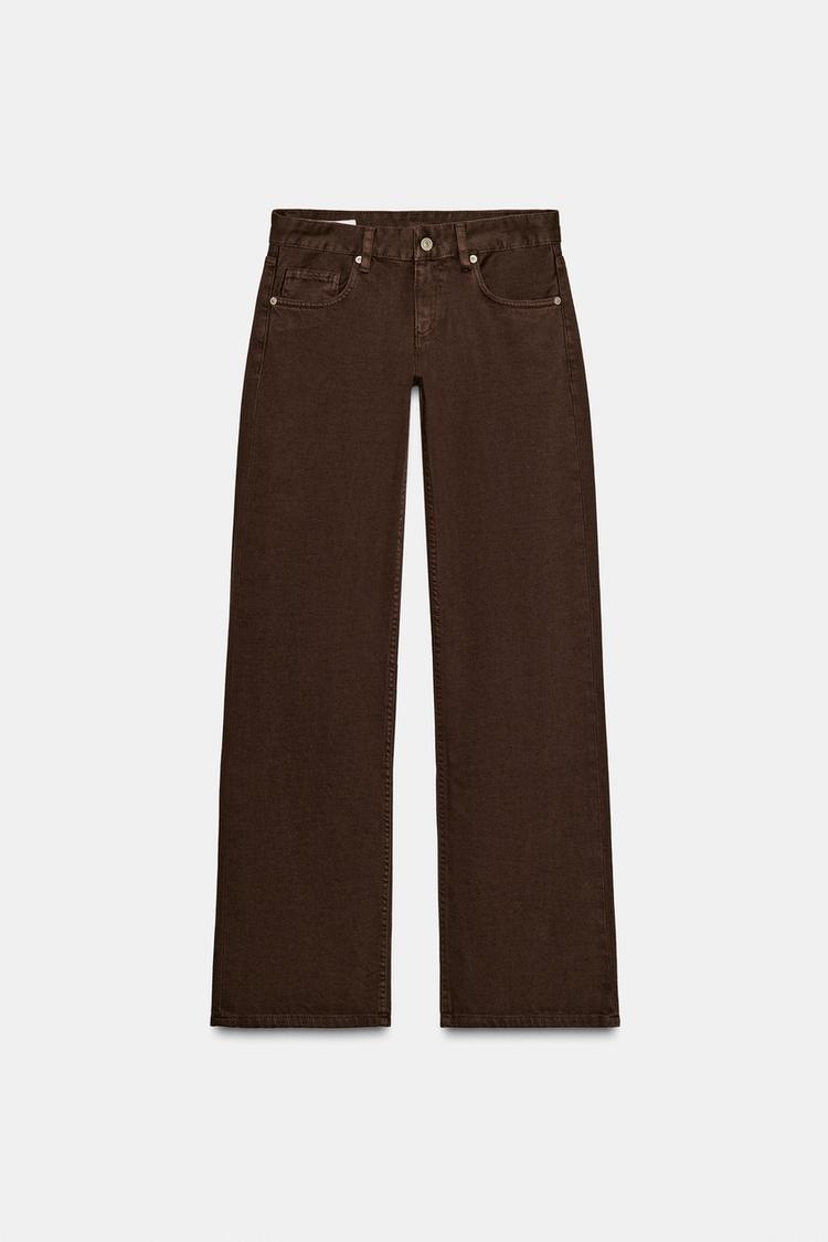 TRF Wide-Leg Low-Rise Jeans