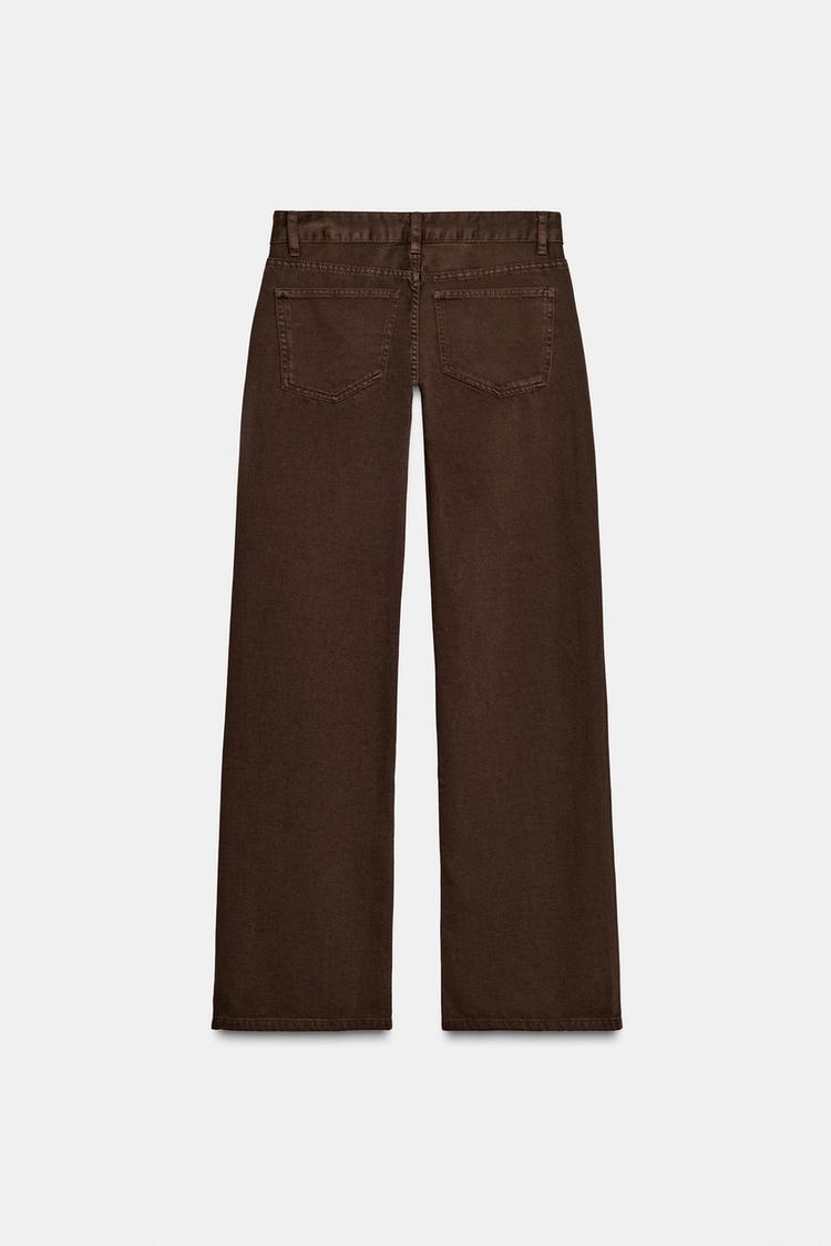 TRF Wide-Leg Low-Rise Jeans