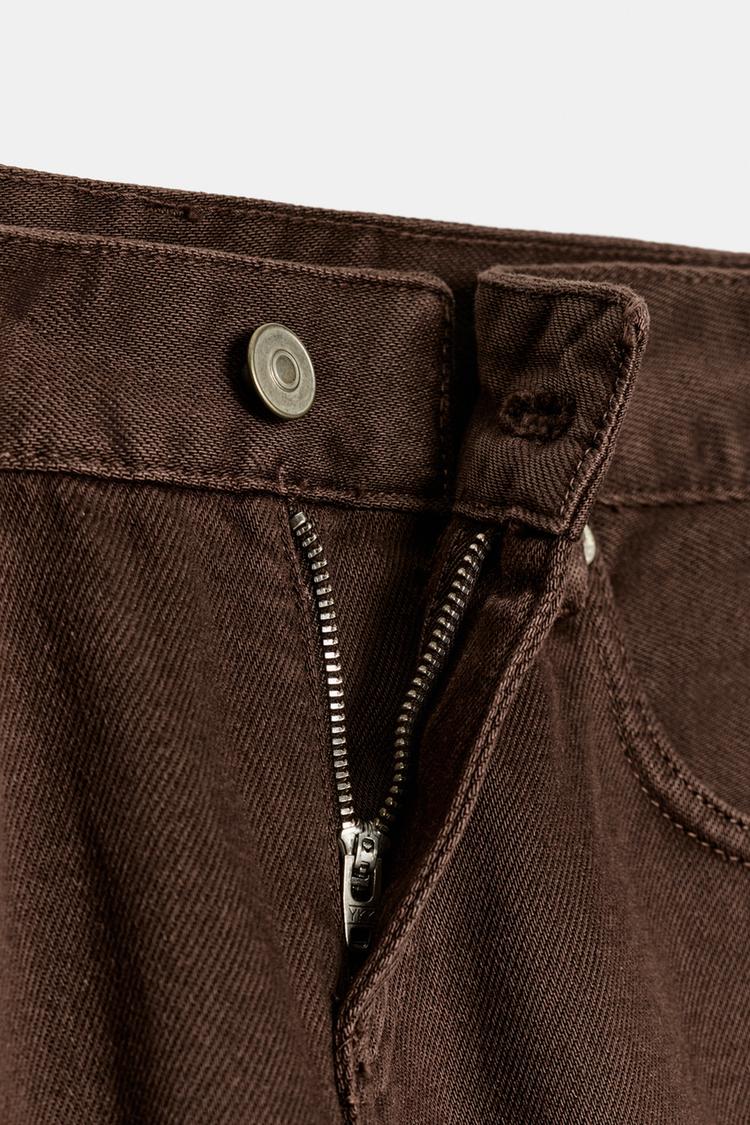 TRF Wide-Leg Low-Rise Jeans