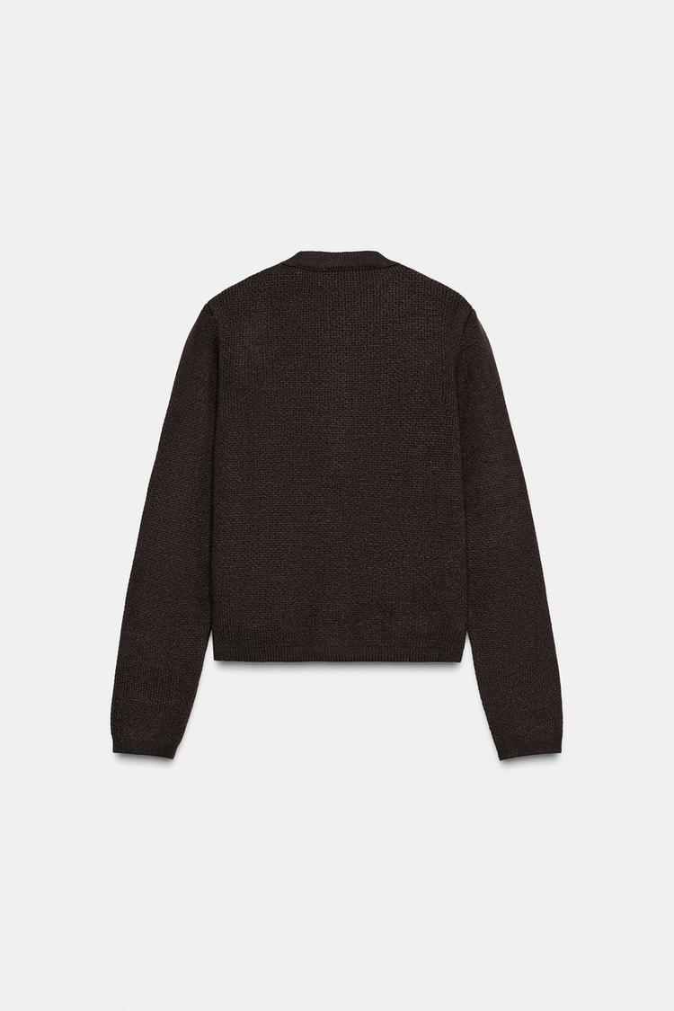 Knit Cardigan With Golden Buttons