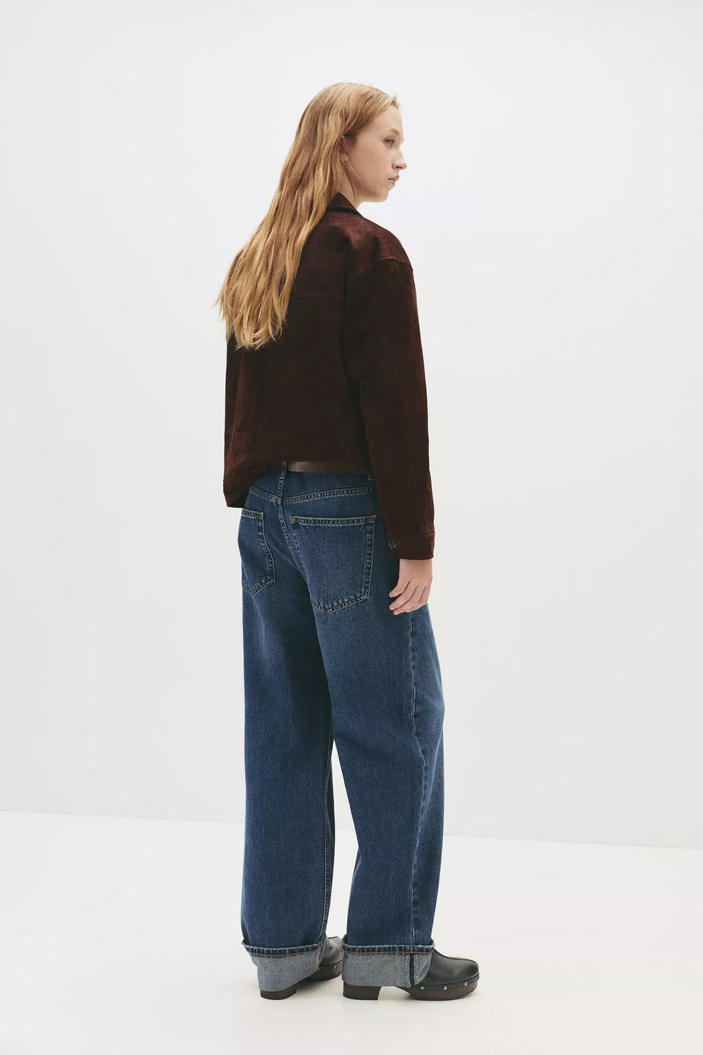 Baggy jeans with cuffs
