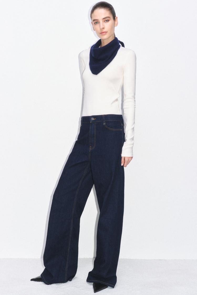 ZW Collection Wide-Leg High-Waist Jeans