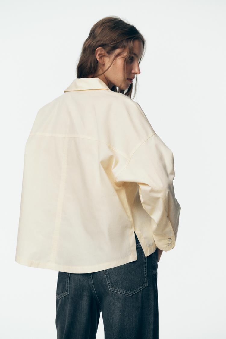 POPLIN SHIRT WITH BUTTONS