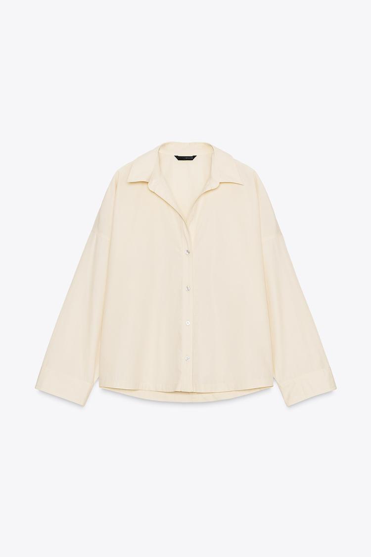 POPLIN SHIRT WITH BUTTONS