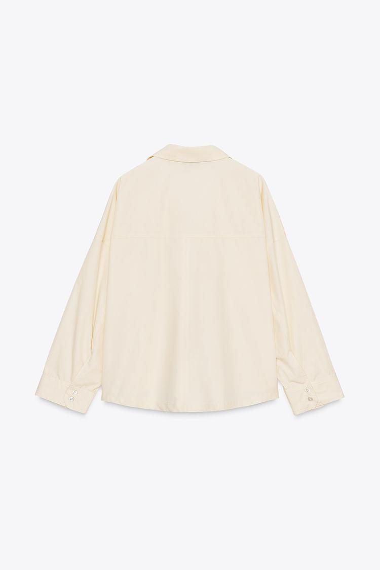 POPLIN SHIRT WITH BUTTONS