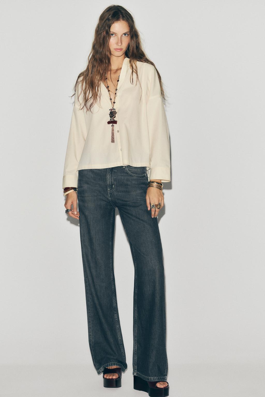 POPLIN SHIRT WITH BUTTONS