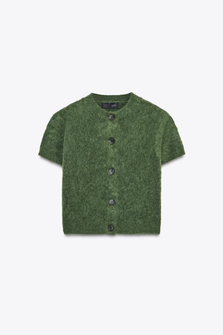 Short sleeve cardigan