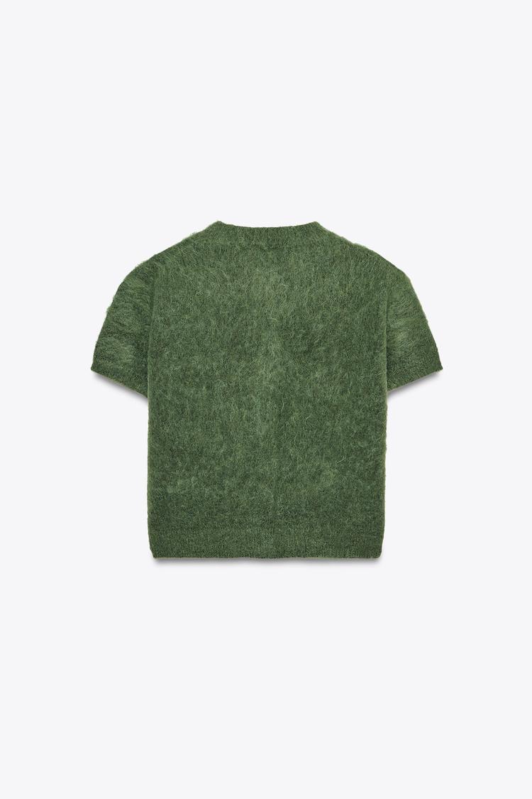 Short sleeve cardigan