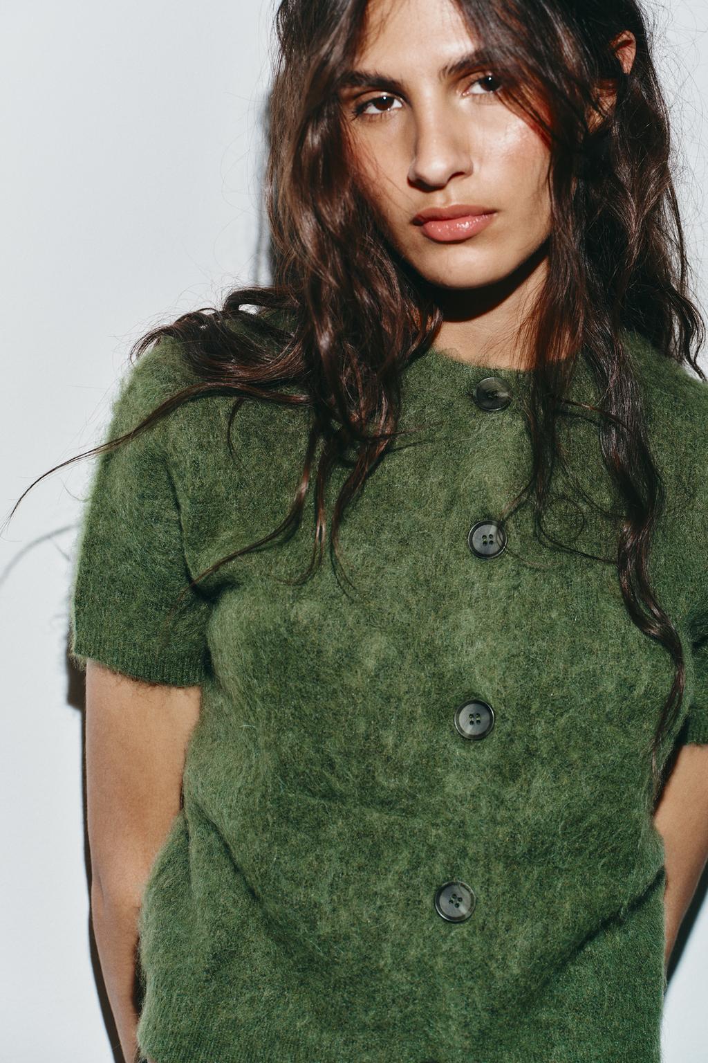 Short sleeve cardigan