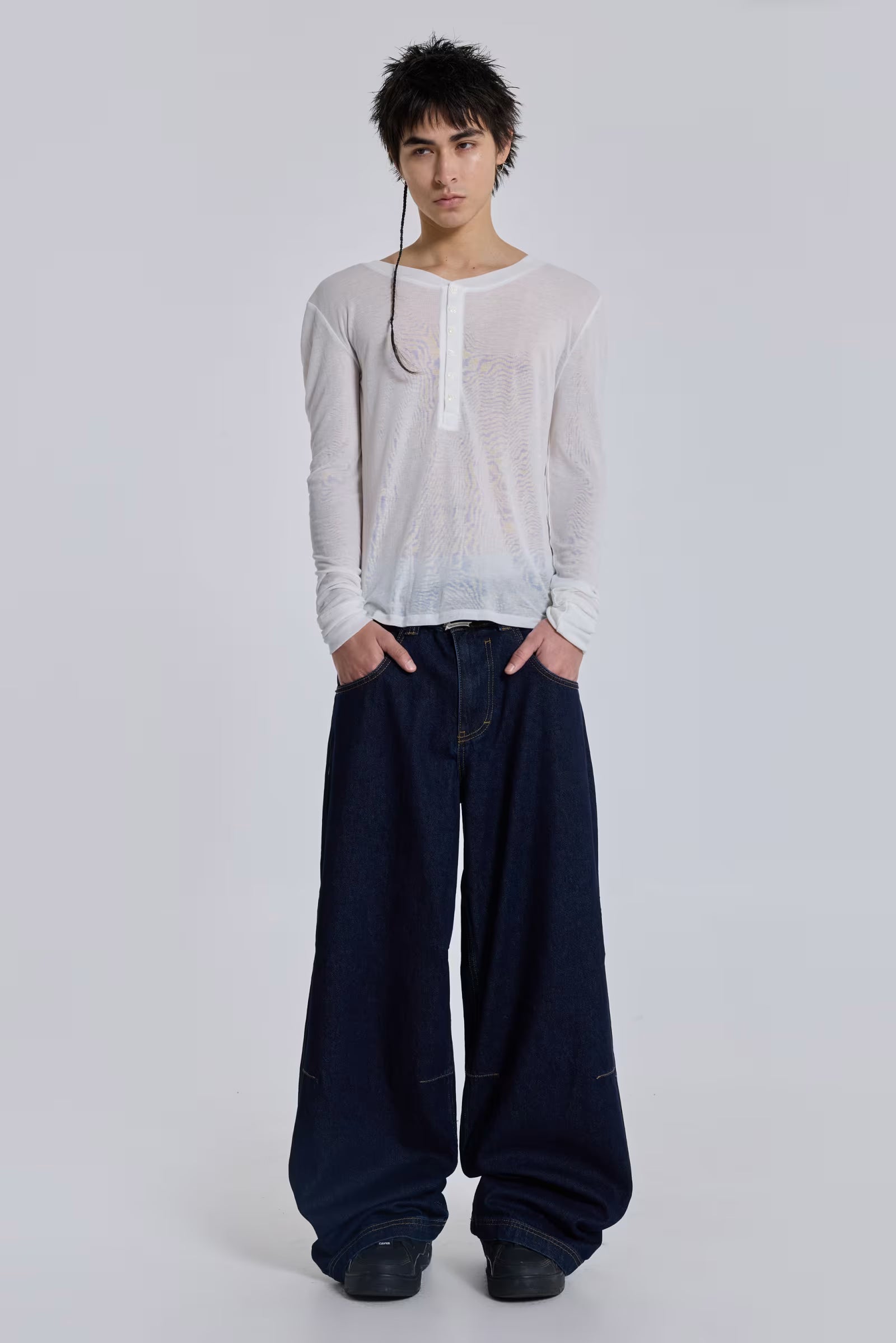 Indigo Low Rise Colossus Baggy Jeans