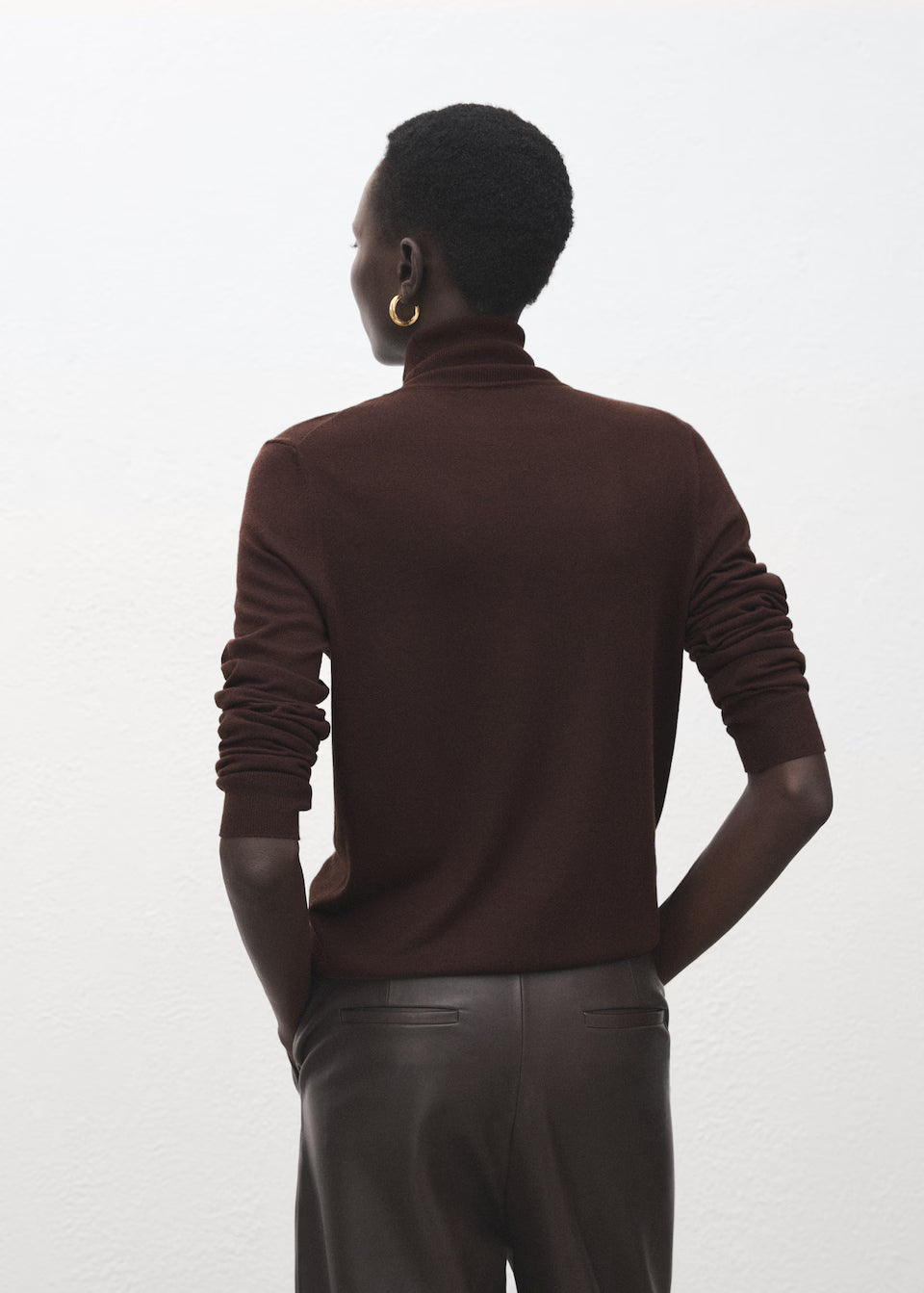 Turtleneck knitted sweater