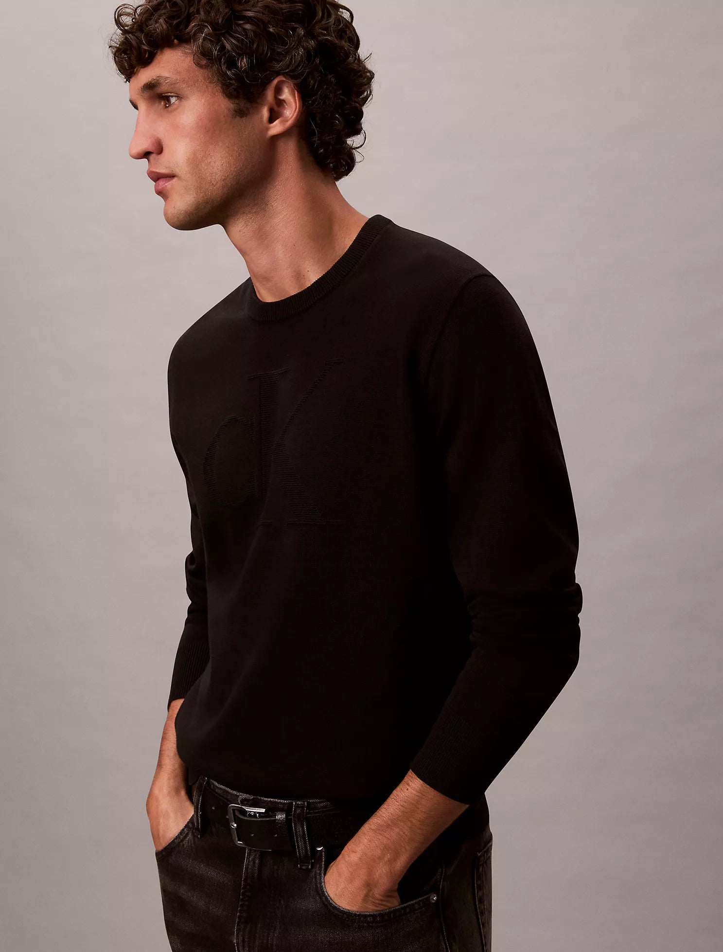 Smooth Cotton Monogram Sweater