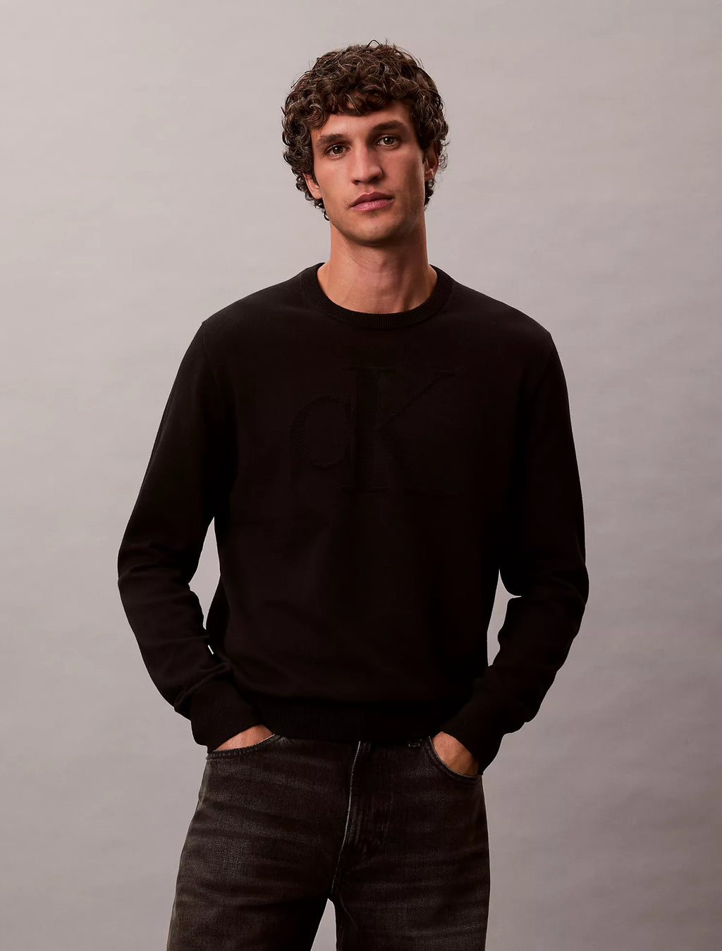 Smooth Cotton Monogram Sweater