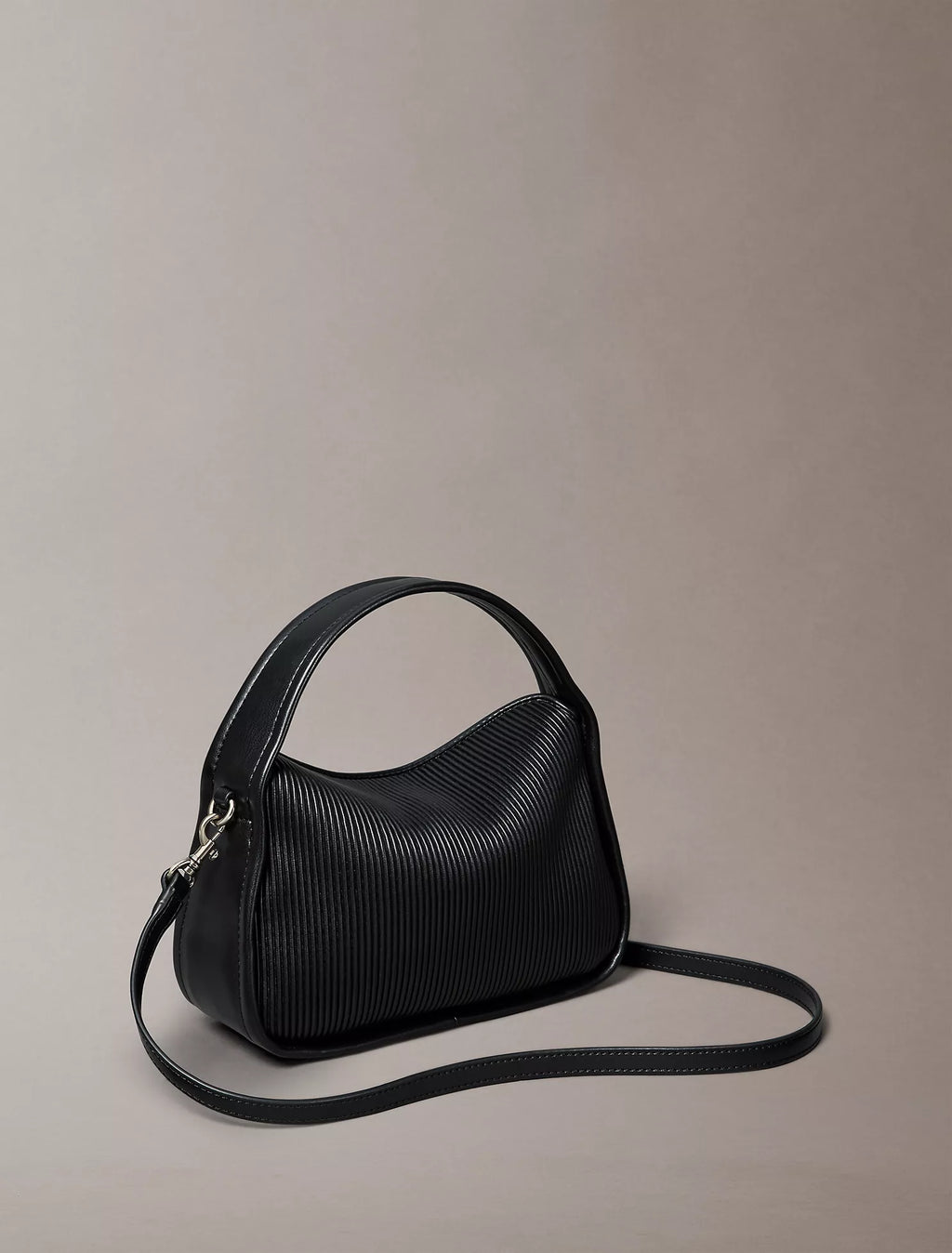 Rib Top Flap Bag