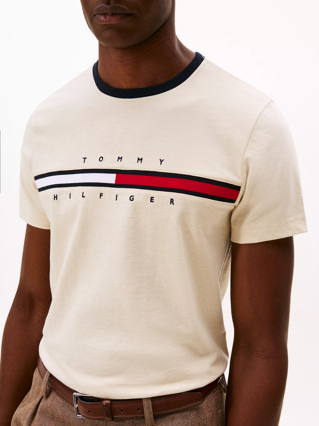 Embroidered Flag Logo T-Shirt