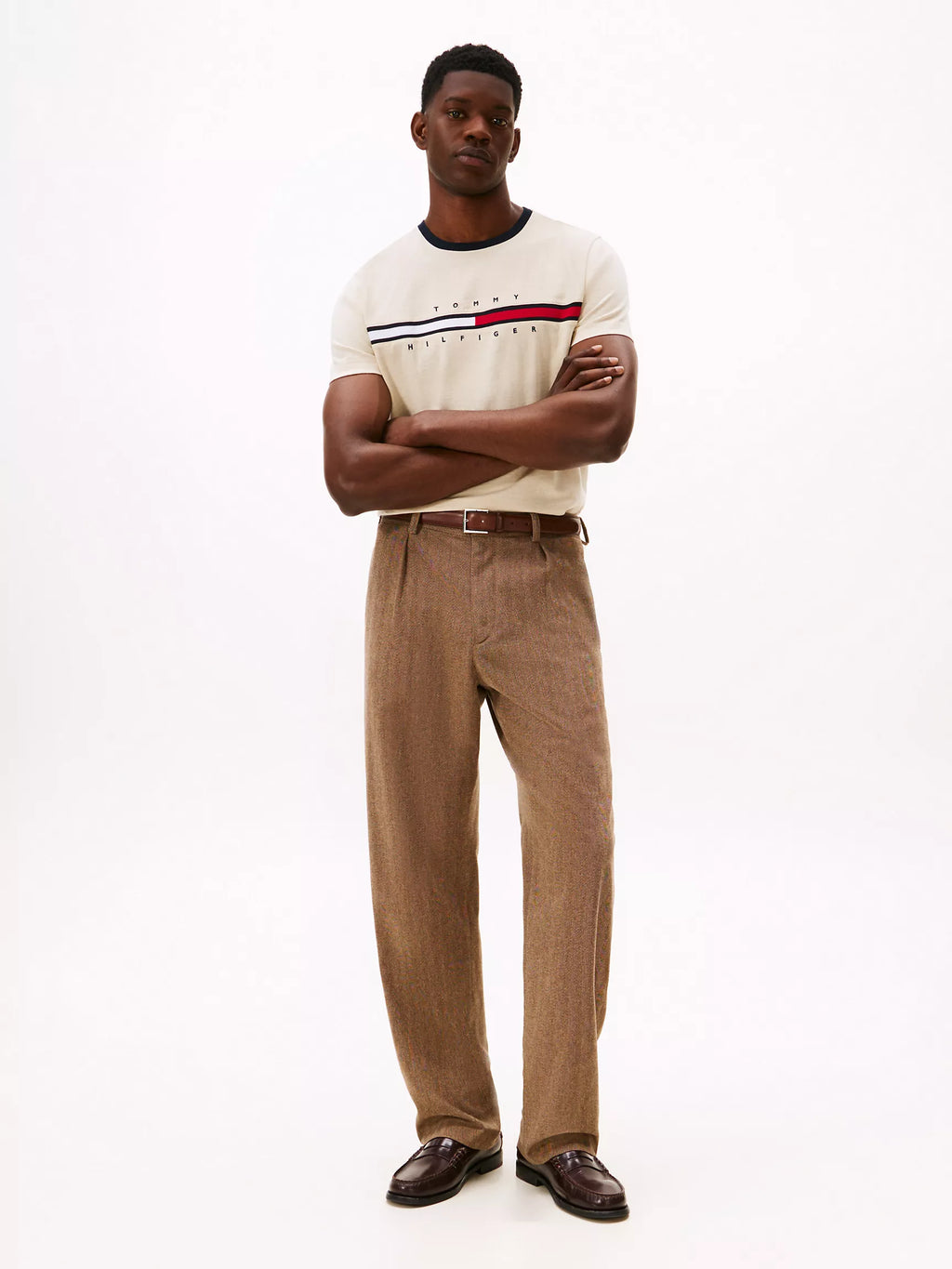 Embroidered Flag Logo T-Shirt