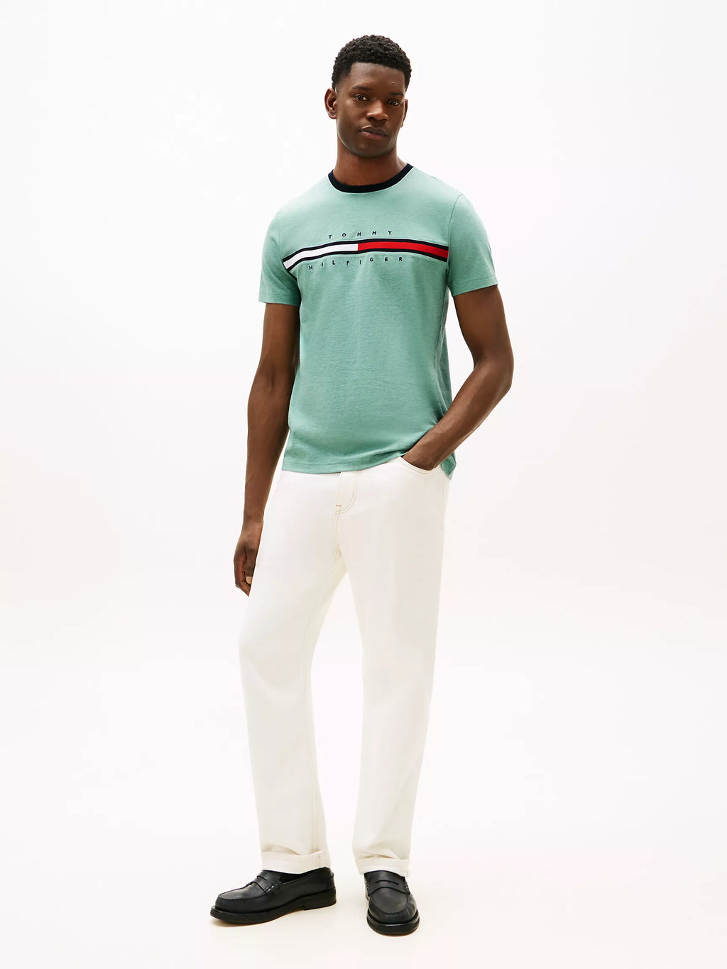 Embroidered Flag Logo T-Shirt