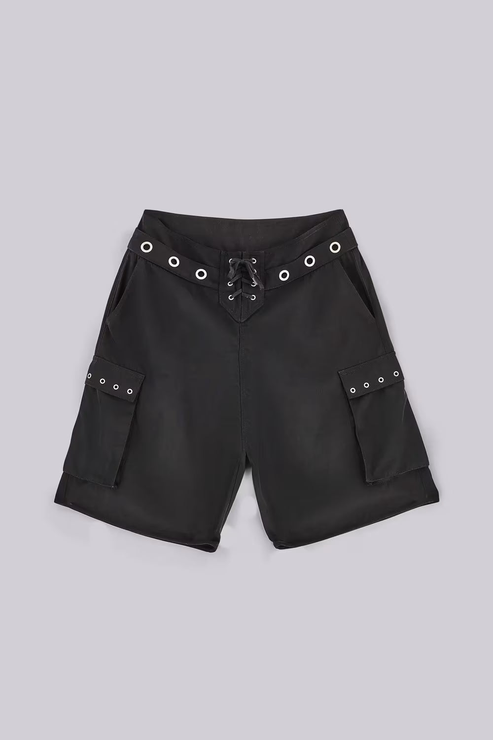 Black Eyelet Board Shorts