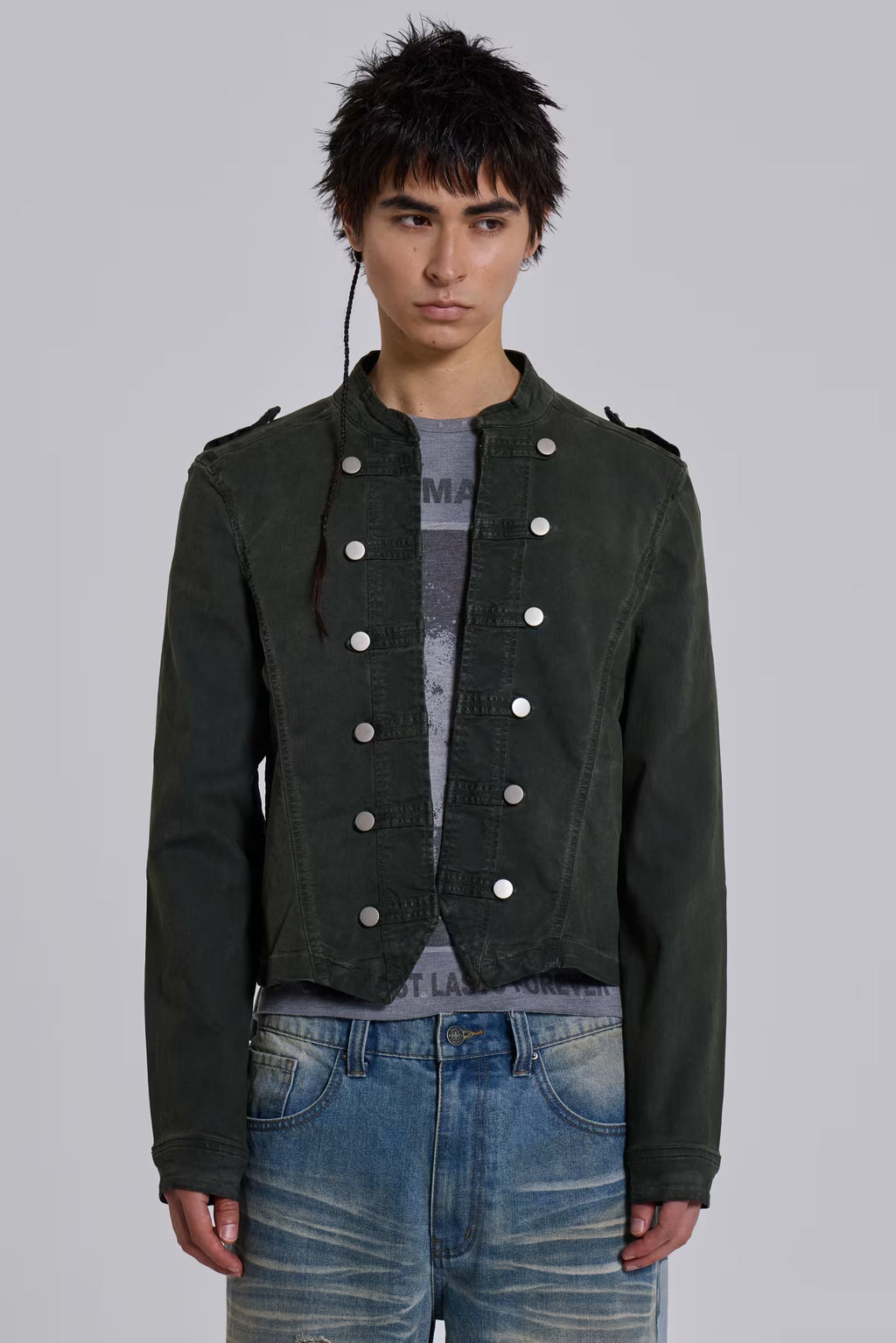 Rebel Military Jacket in Khaki