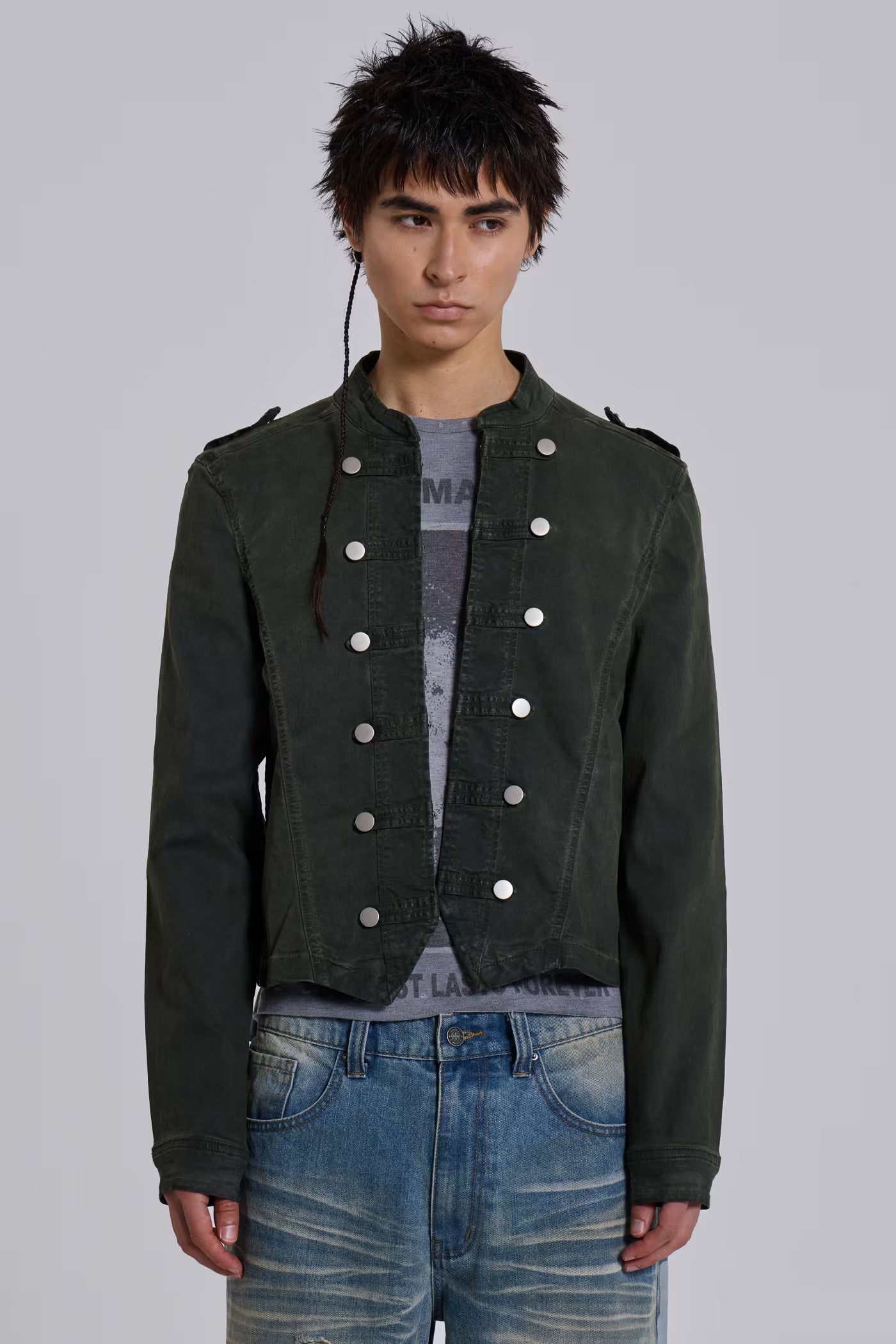 Rebel Military Jacket in Khaki
