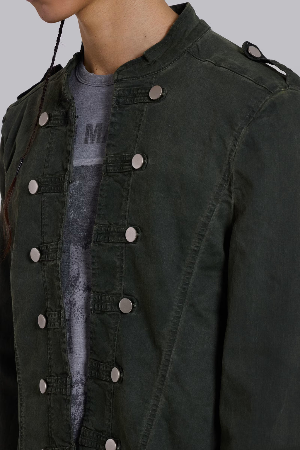 Rebel Military Jacket in Khaki