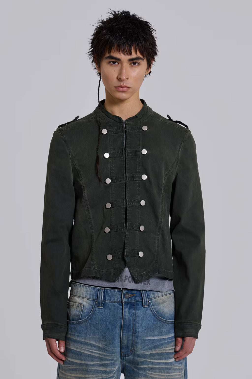 Rebel Military Jacket in Khaki