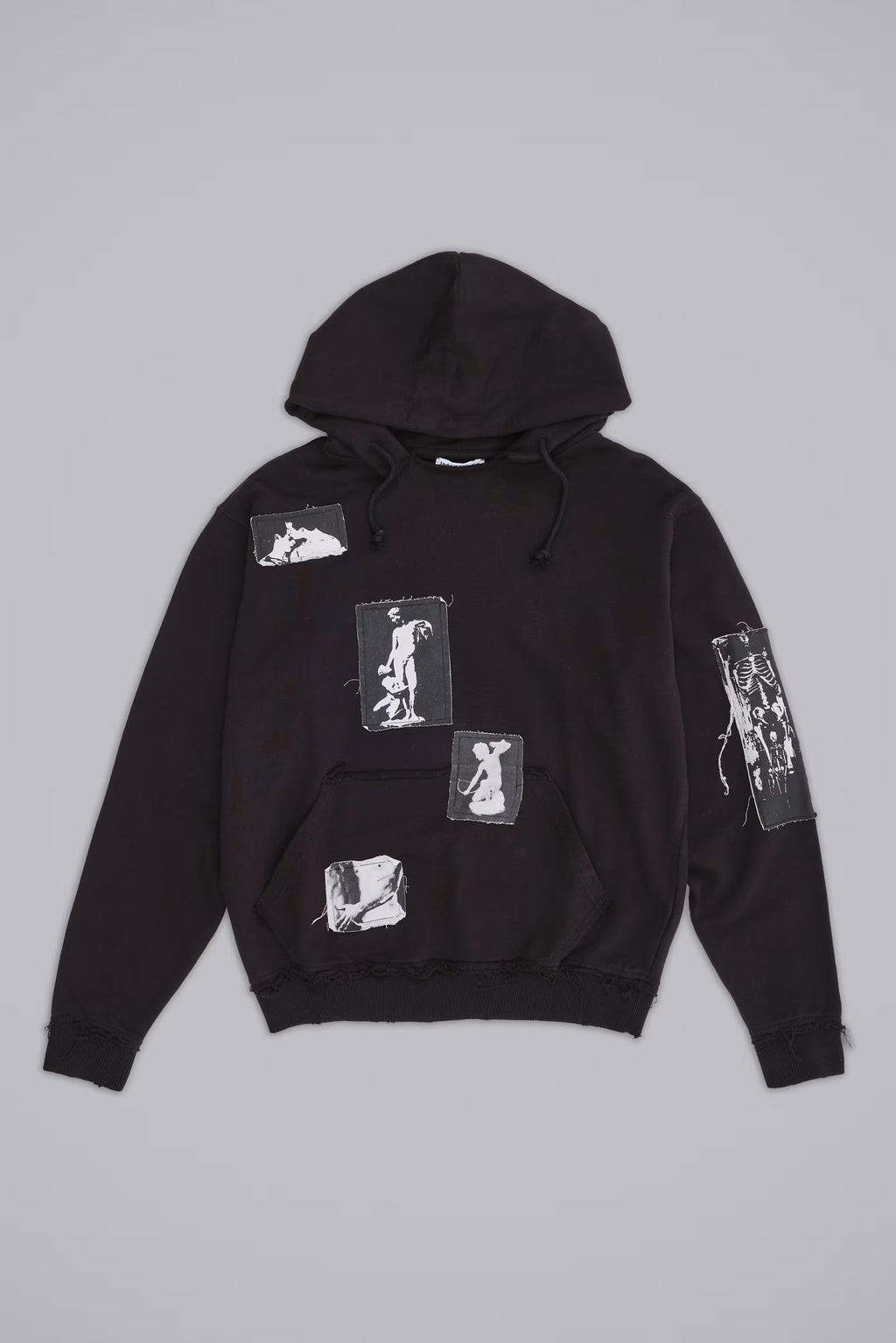 Black Devoted Patch Hoodie