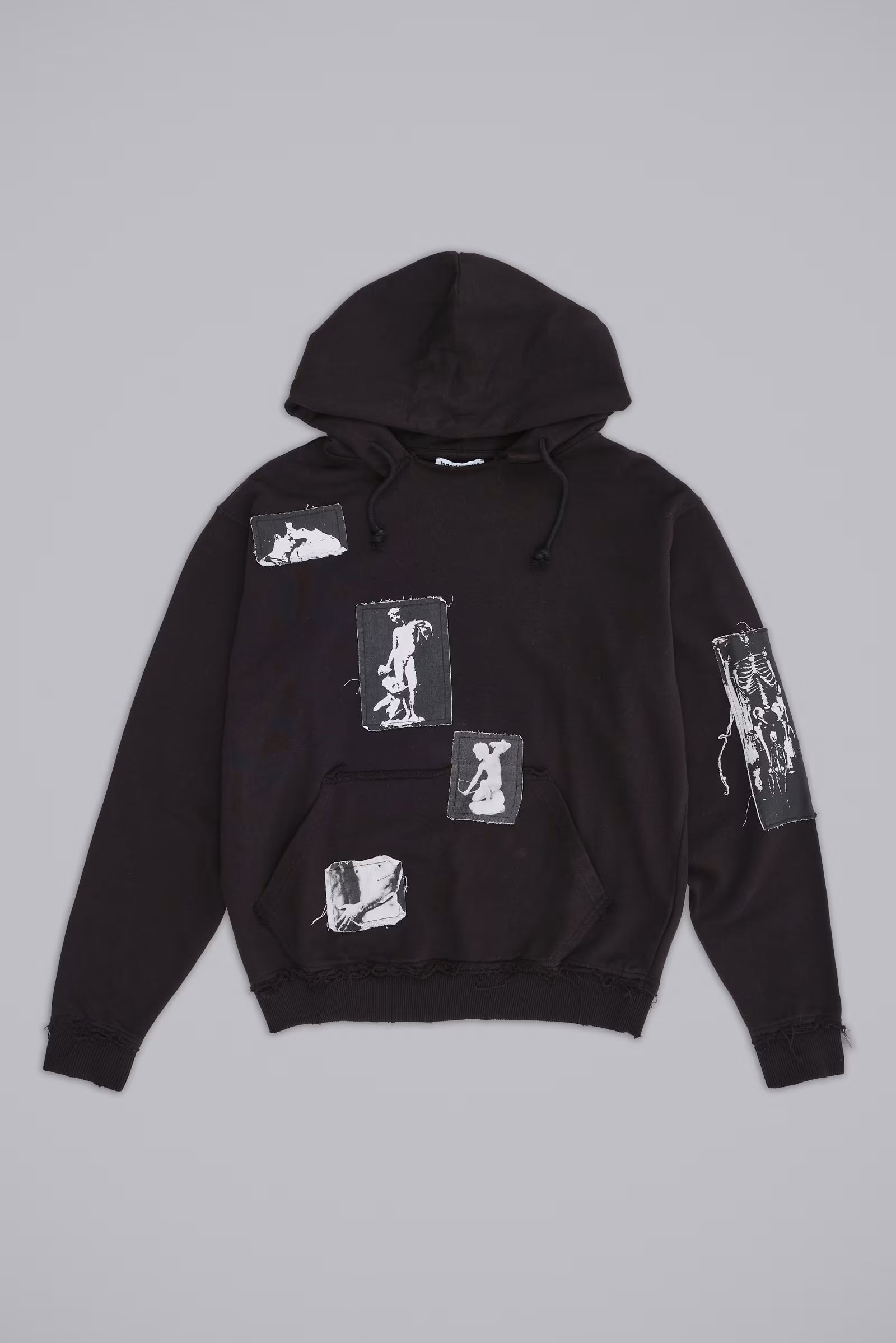 Black Devoted Patch Hoodie
