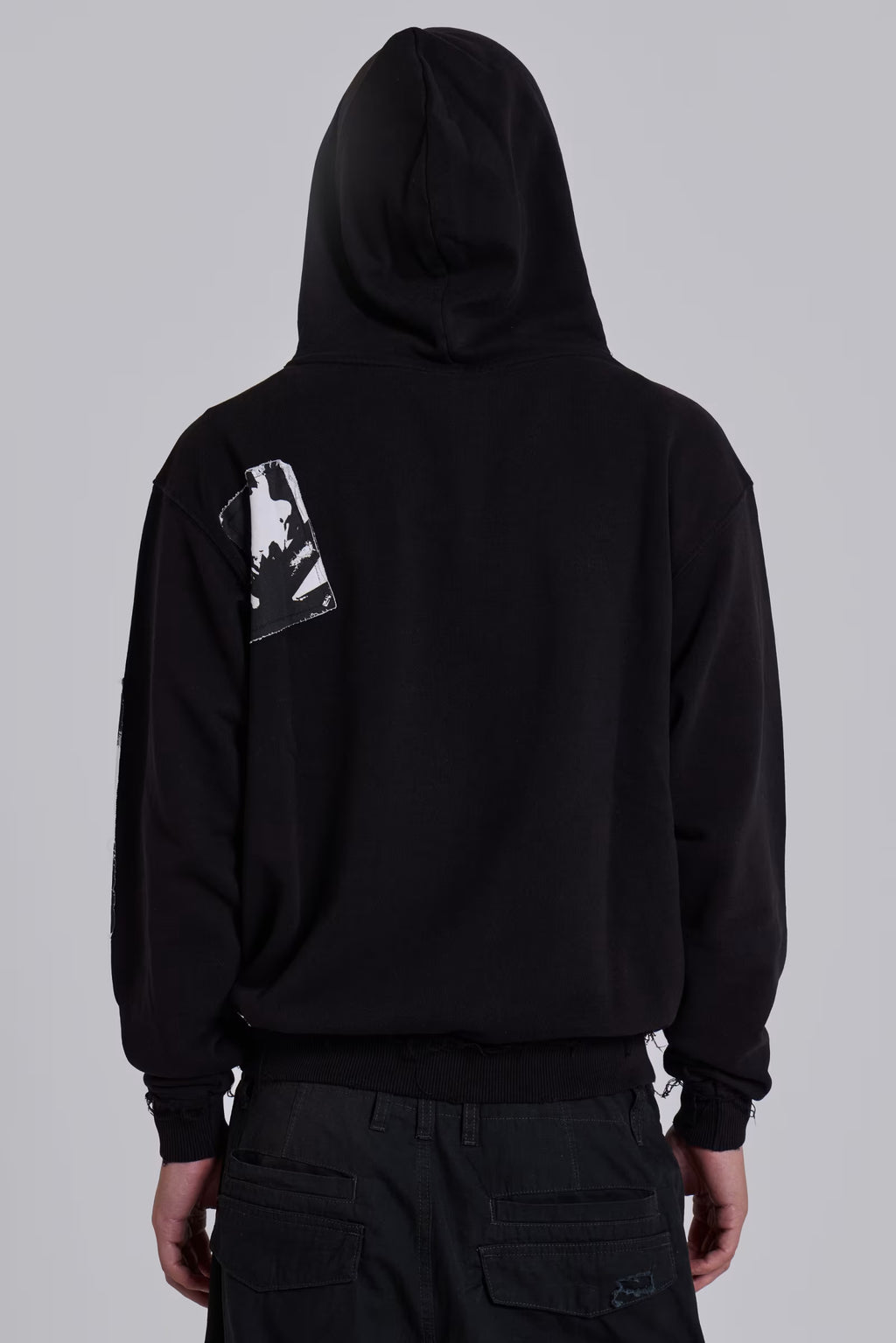 Black Devoted Patch Hoodie