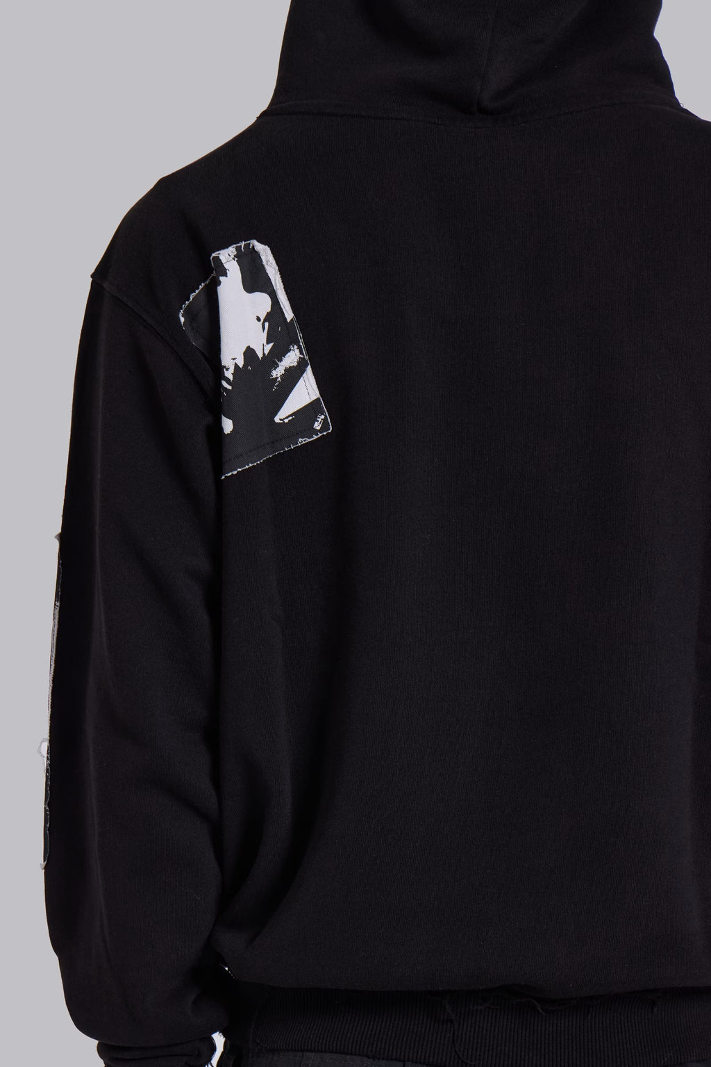 Black Devoted Patch Hoodie