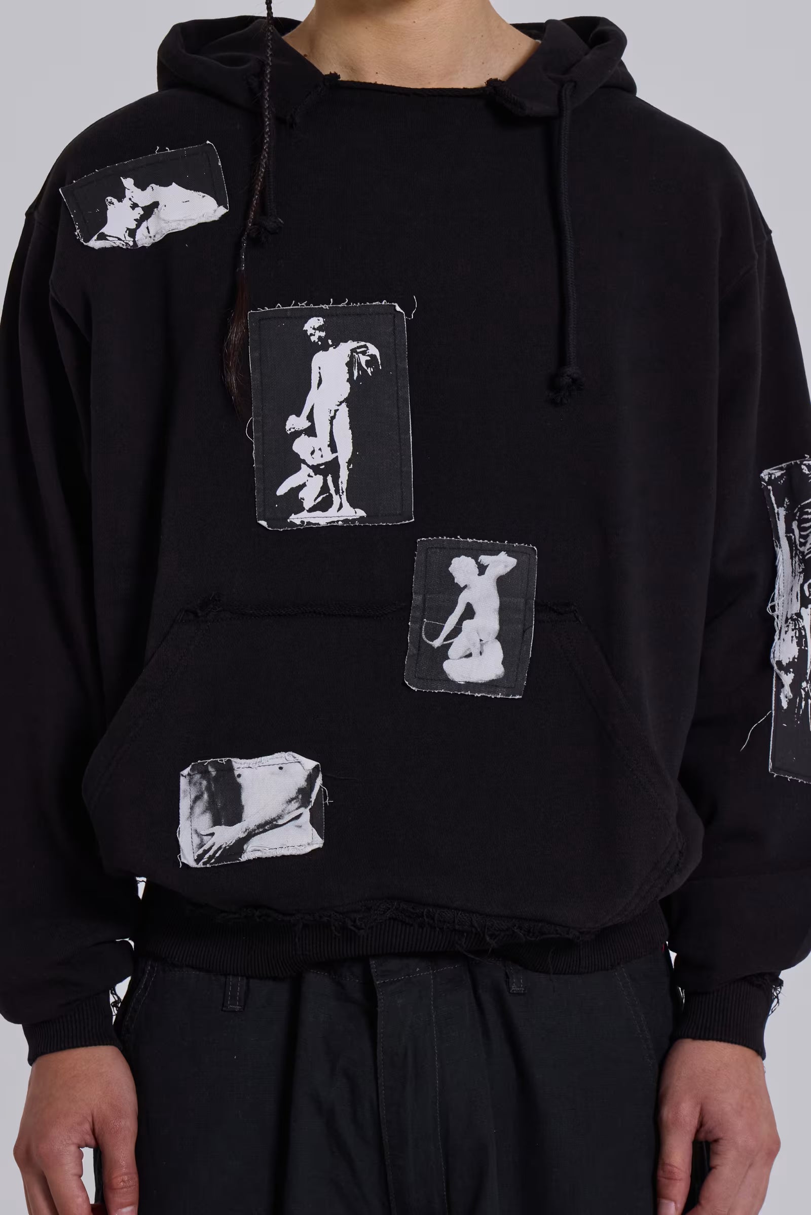 Black Devoted Patch Hoodie