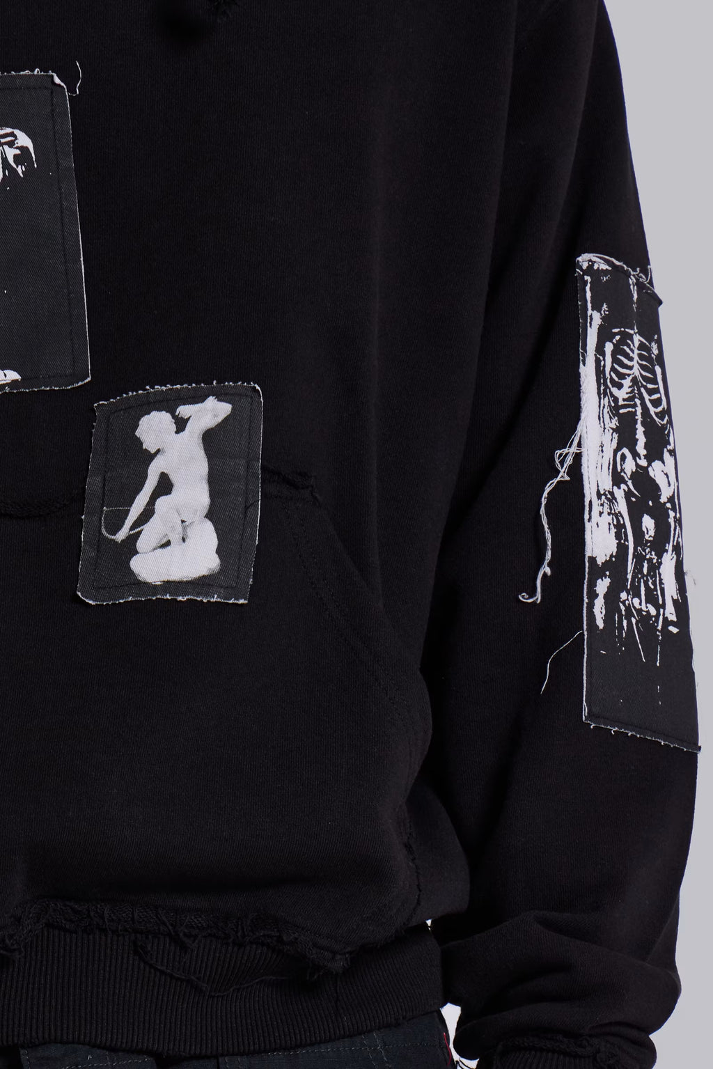 Black Devoted Patch Hoodie