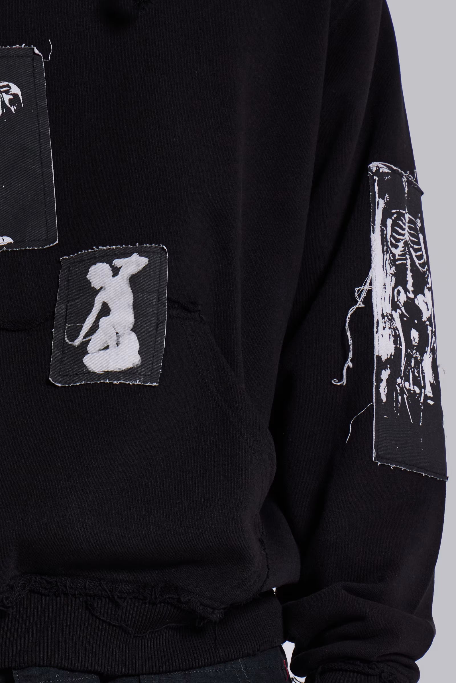 Black Devoted Patch Hoodie